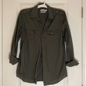 Calvin Klein Grey Button Down